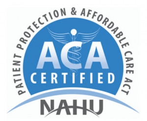 ACA Health Insurance Certification blue and white logo by NAHU