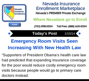 Post 1-10-14 | Emergency Room Visits Increasing With New Law