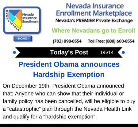 Post 1-5-14 | President Obama announces Hardship Exemption