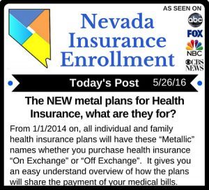 Post 5-26-16 | Health Insurance Metal Plans, what are they?