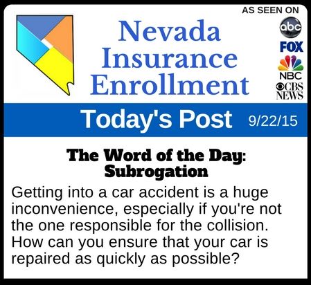 Auto Insurance Word of the Day: Subrogation