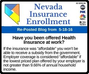 RePost - Have you been offered Health Insurance at work