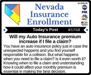 Post - Will my Auto Insurance premium increase if I file a claim
