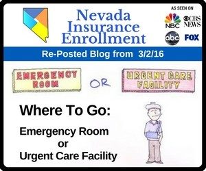RePost - Where To Go Emergency Room or Urgent Care Facility