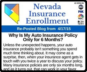 RePost - Why Is My Auto Insurance Policy Only for 6 Months