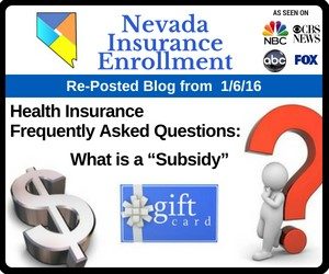 RePost - Health Insurance “Subsidy” aka Advanced Premium Tax Credit