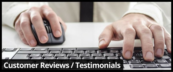 Customer Reviews and Testimonials MOBILE page image
