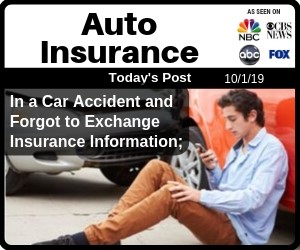 Post - In a Car Accident and Forgot to Exchange Insurance Information