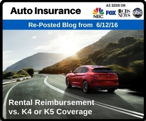 RePost - Rental Reimbursement vs. K4 or K5 Coverage