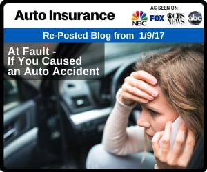 RePost - At Fault – If You Caused an Auto Accident