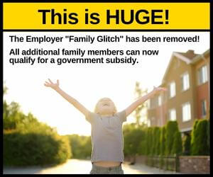 This is Huge - Family Glitch Removed for Family Members With Employer Health Insurance